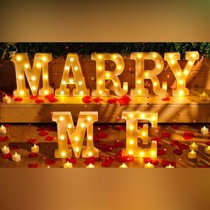 Marry me LED lights